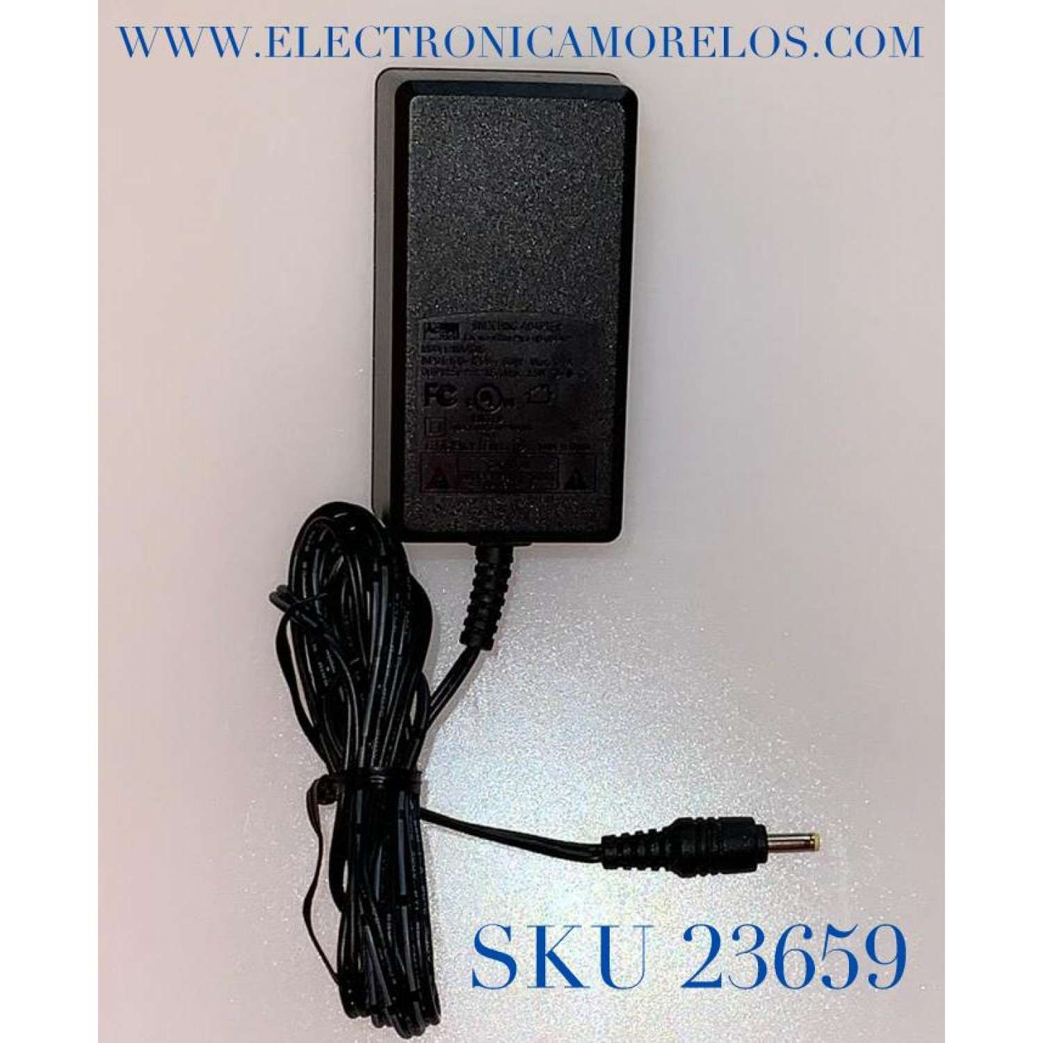 ADAPTADOR DE VCA ACBEL  EPS-1  / WAA016 / EPS-1 /  ENTRADA  100- 120 VCA /  SALIDA  5VCD - 1.5A / MAX. 7.5W /120V  
